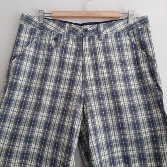 New - GOTCHA 100% Cotton Plaid Flat Front Shorts Men's Sz 34 - Picture 2 of 8